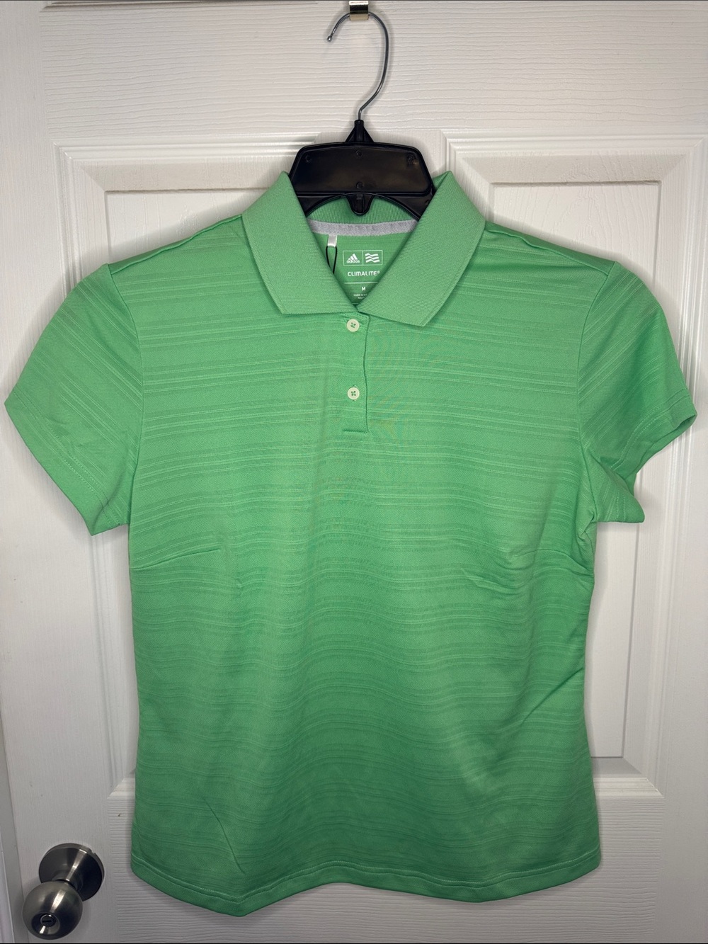 NWT adidas Women's Climalite Mint Green Golf Polo